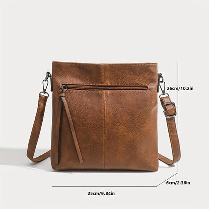 Valdey - veganskt läder smal crossbody-väska