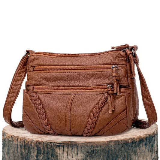 Valdey - Veganskt läder crossbody-axelväska