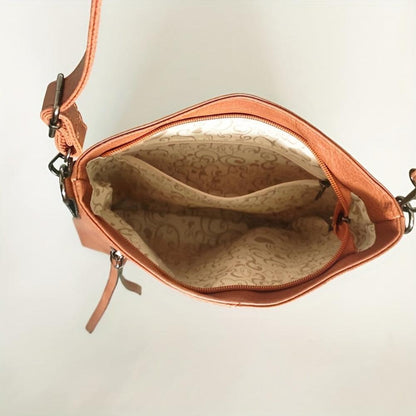 Valdey - veganskt läder smal crossbody-väska