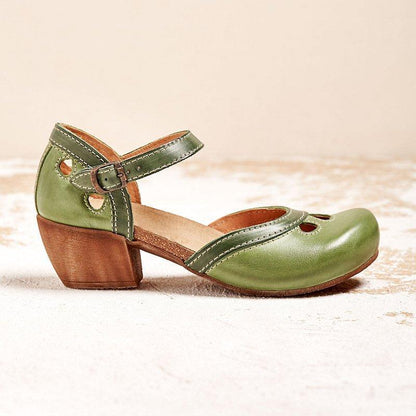 Amalia - Bekväma sandaler med låga klackar