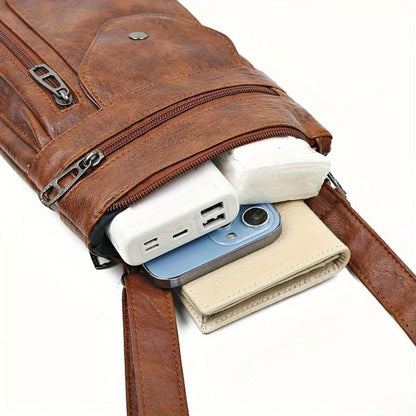 Flevos - veganskt läder crossbody-axelväska