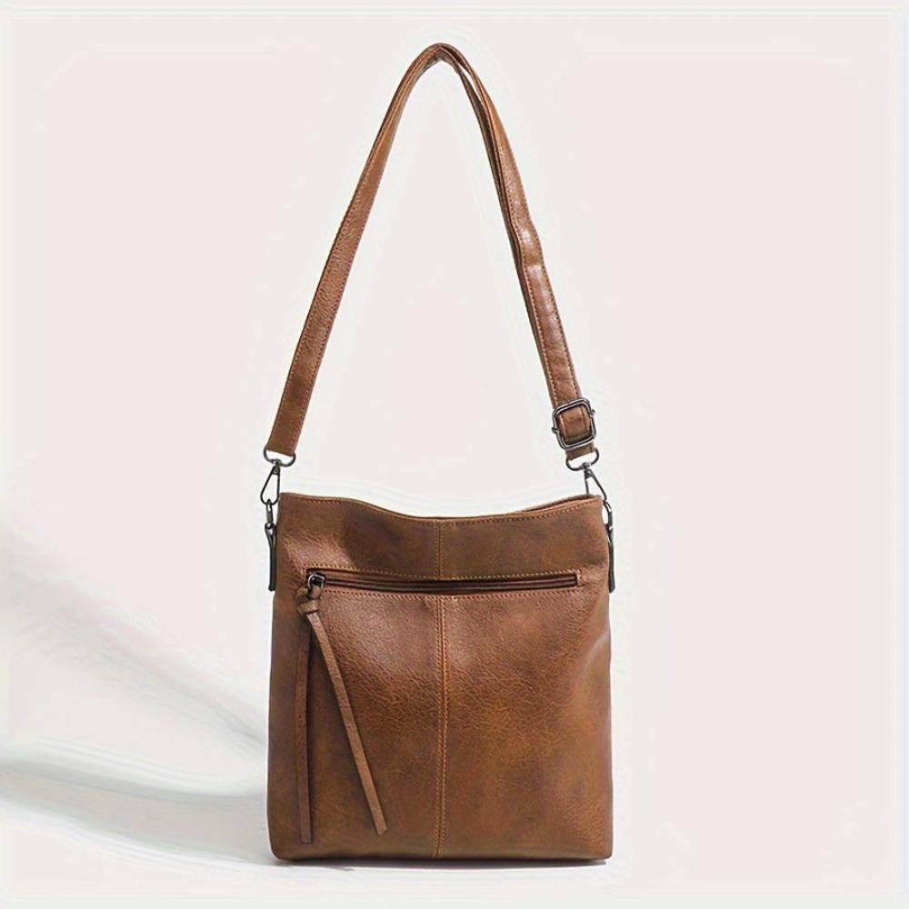 Valdey - veganskt läder smal crossbody-väska