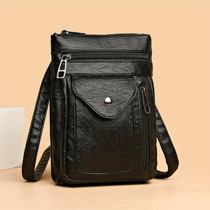 Flevos - veganskt läder crossbody-axelväska