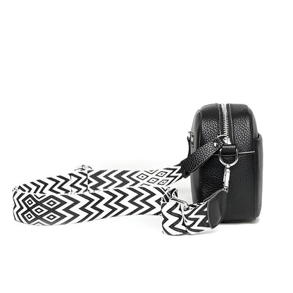 ChicZag - Rektangulär crossbody-väska i läder för kvinnor