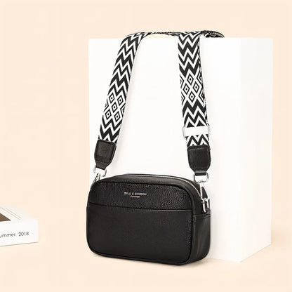 ChicZag - Rektangulär crossbody-väska i läder för kvinnor