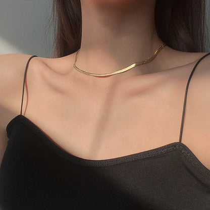 Flevos - platt kedja choker
