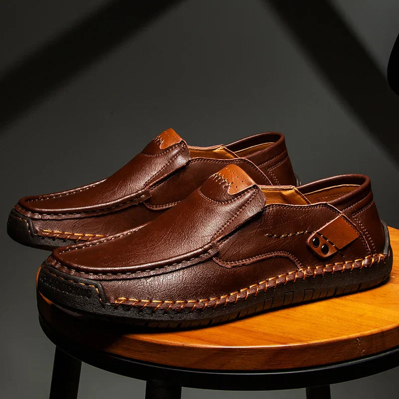 Rowan handgjorda läderloafers