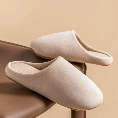 Damernas mysiga hemtofflor med plyschfoder