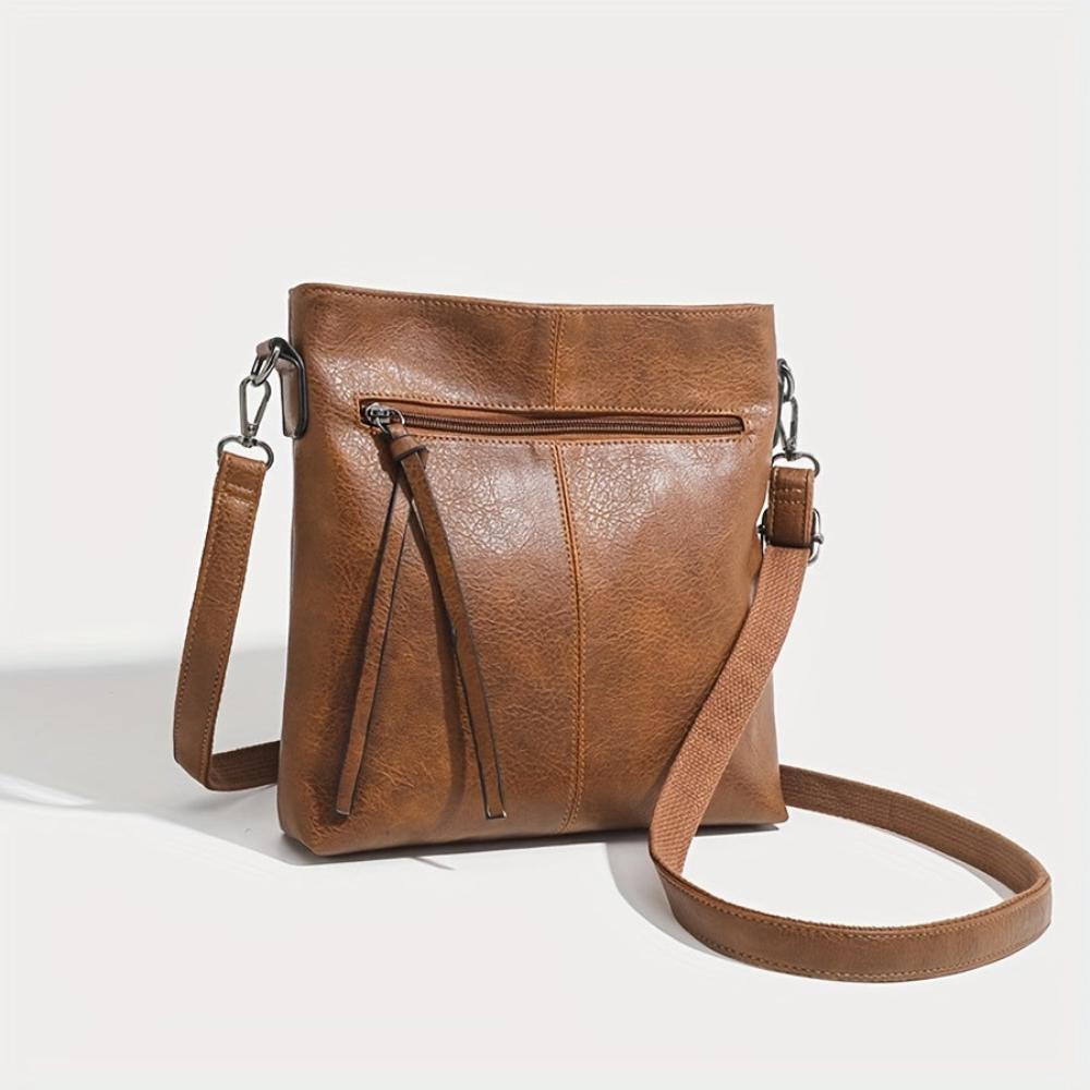 Valdey - veganskt läder smal crossbody-väska