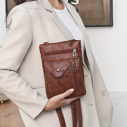 Flevos - veganskt läder crossbody-axelväska