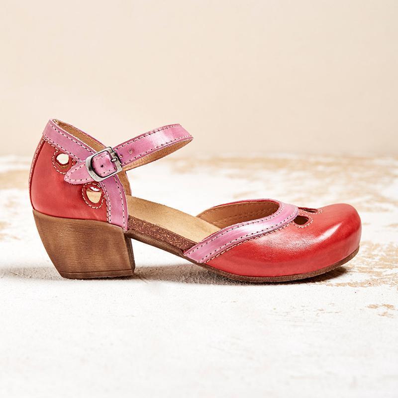 Amalia - Bekväma sandaler med låga klackar