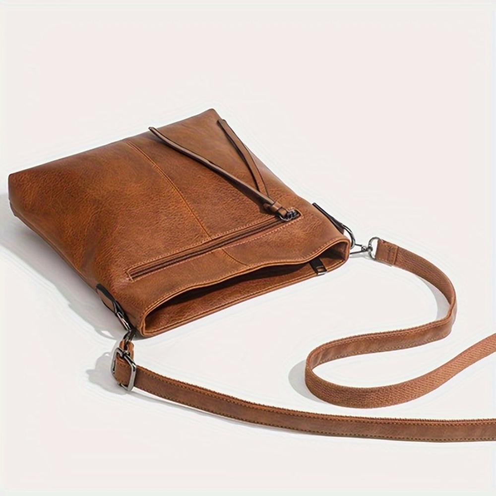 Valdey - veganskt läder smal crossbody-väska