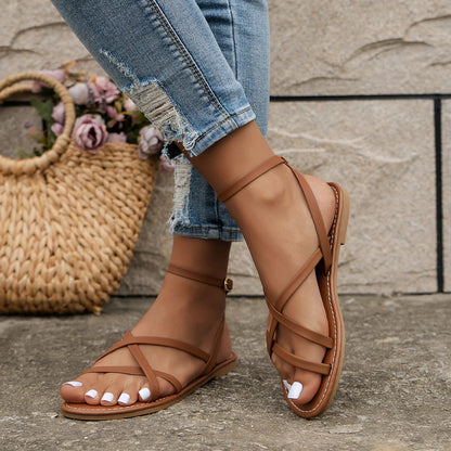 Layla - Sandaler med korslagda remmar