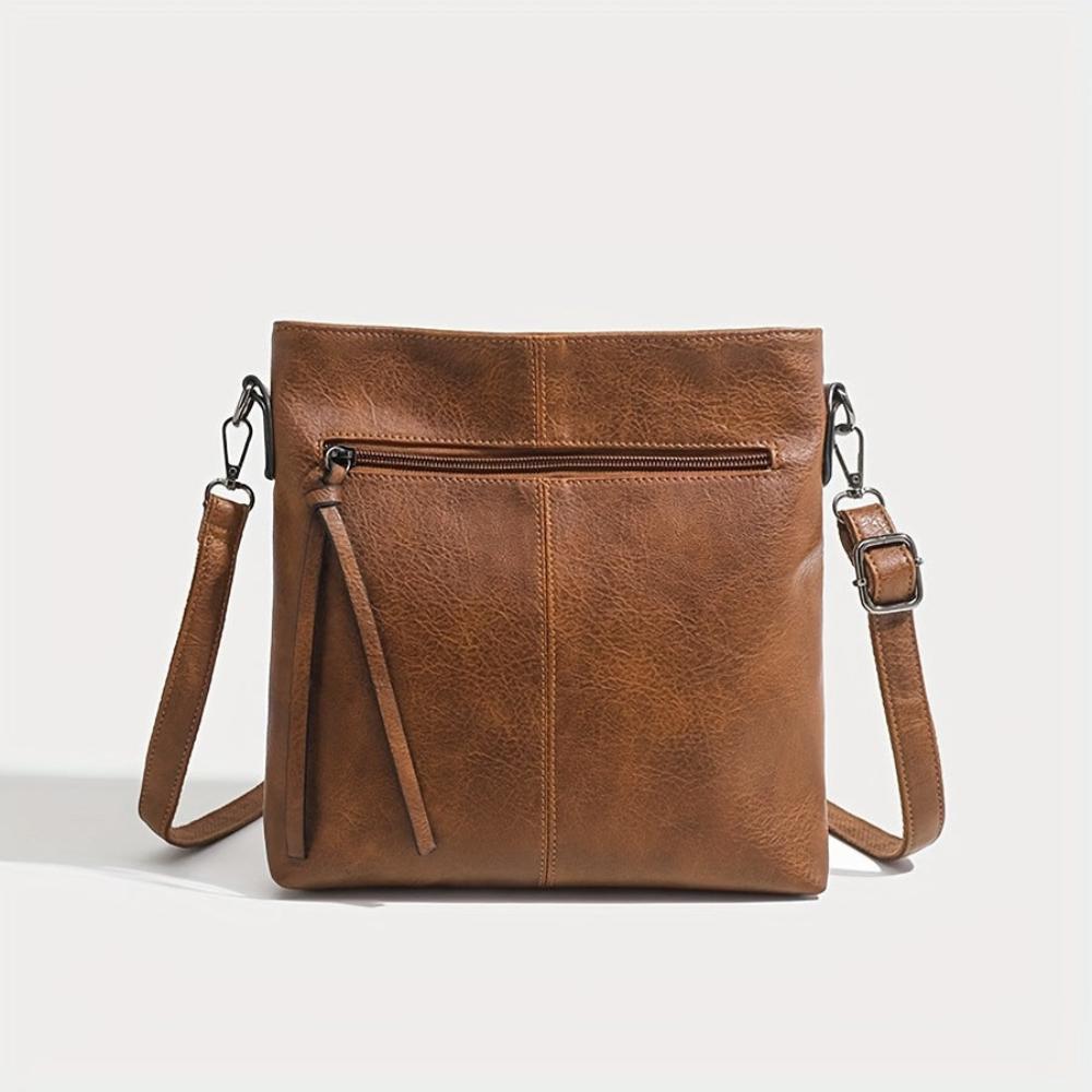 Valdey - veganskt läder smal crossbody-väska