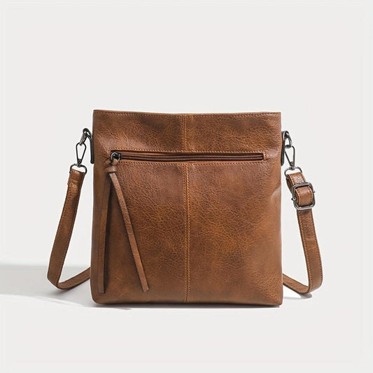 Valdey - veganskt läder smal crossbody-väska